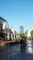Plaza, outside seating and shopping area
