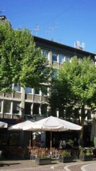 a strip of restaurants